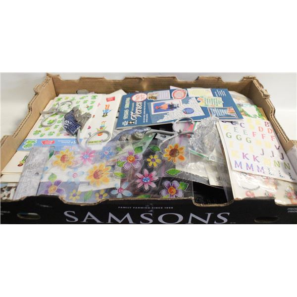 LOT OF SCRAPBOOKING SUPPLIES