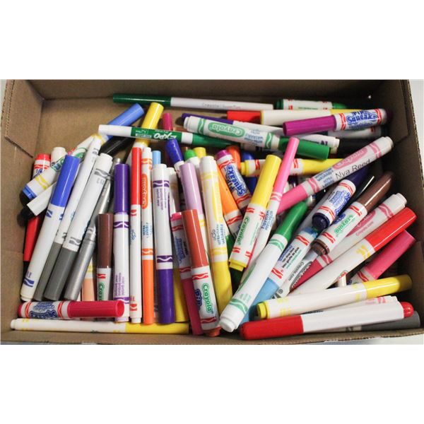 FLAT OF CRAYOLA MARKERS