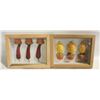 Image 1 : TWO HANGING FOOD-THEMED SHADOW-BOX ART