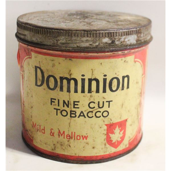 VINTAGE DOMINION FINE CUT TOBACCO TIN