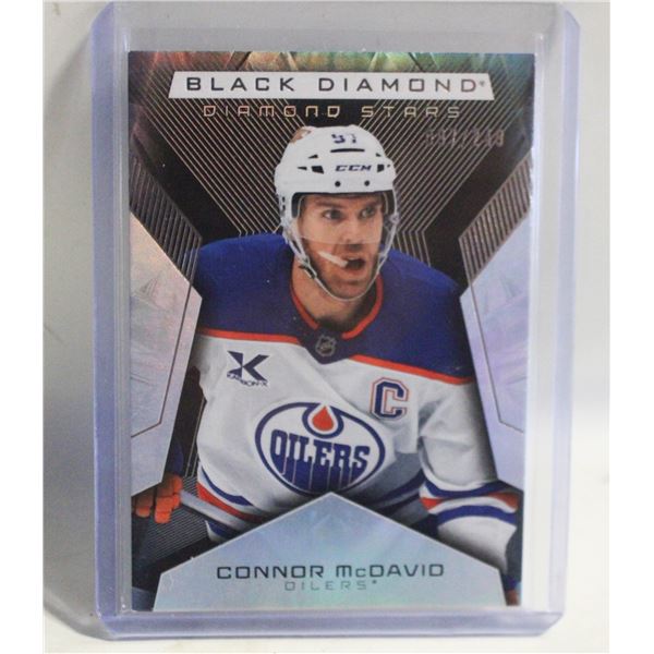 CONNOR MCDAVID JERSEY NUMBERED 097/249 BLACK