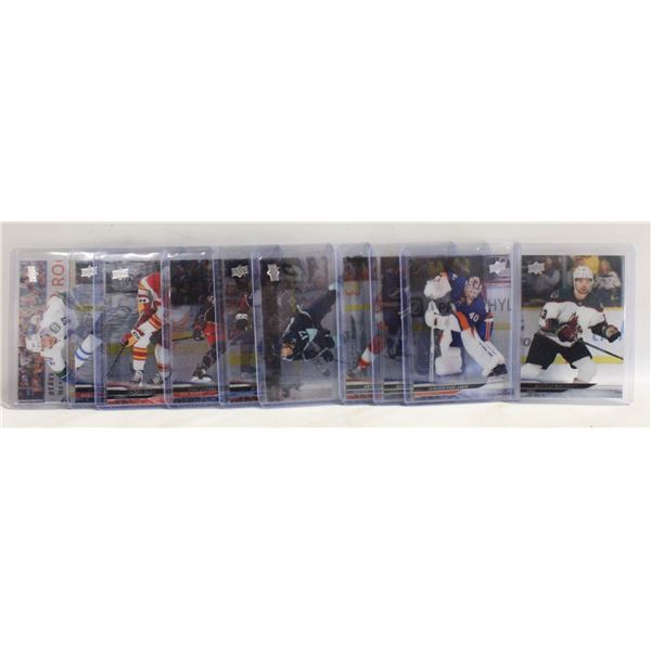 10 2024/25 CLEAR CUT UPPER DECK NHL CARDS