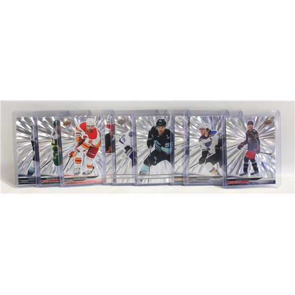 9 SILVER OUTBURST NHL UPPER DECK CARDS
