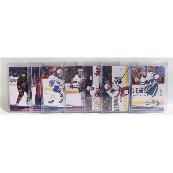 7 2024/25 UPPER DECK DELUXE # OF 250 NHL CARDS