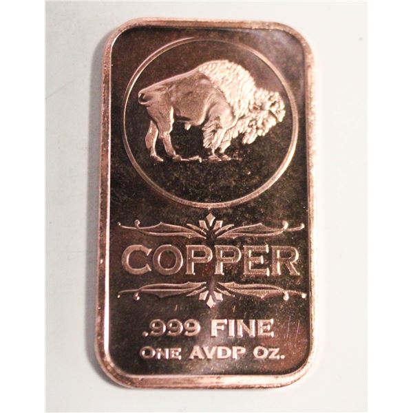 1 OZ COPPER BAR