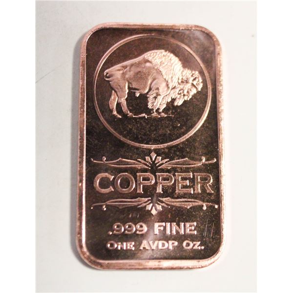 1 OZ COPPER BAR