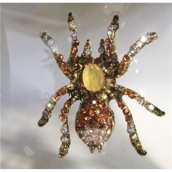 NEW CAT EYE SPIDER FULL ENCRUSTED
