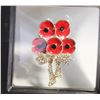 Image 1 : NEW POPPY WITH BOW BROOCH