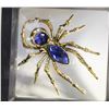 Image 1 : NEW GOLD TONE SPIDER WITH BLUE
