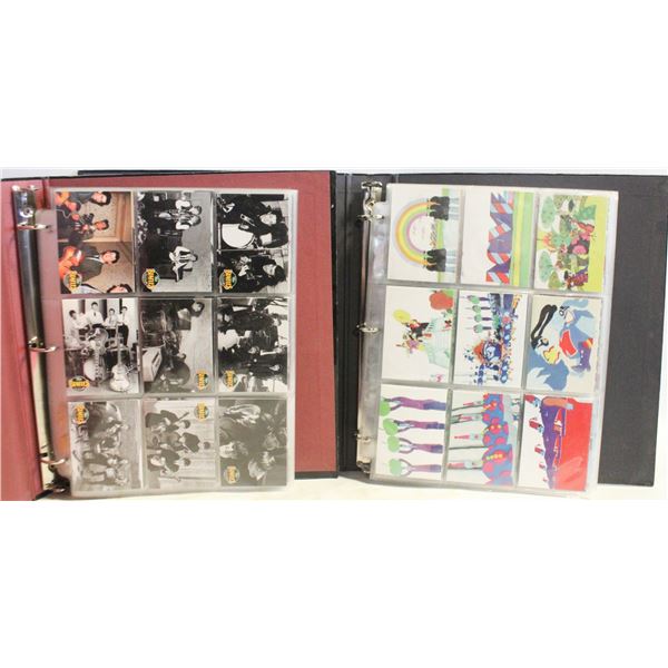 2 BINDERS THE BEATLES COLLECTOR CARDS YELLOW-