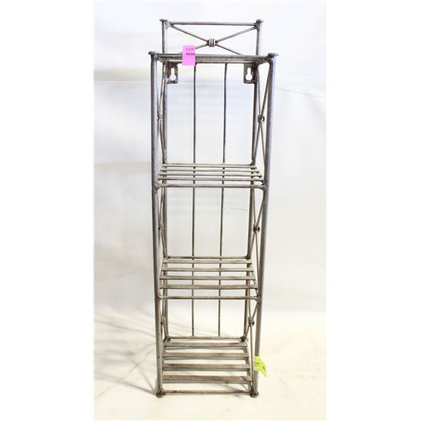 SMALL METAL SHELF. 22 IN