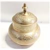 Image 1 : VINTAGE BRASS LIDDED JAR