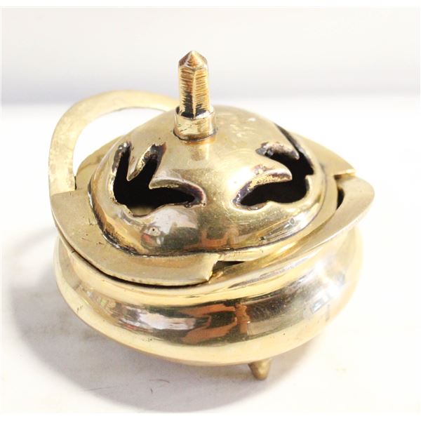 VINTAGE BRASS INCENSE BURNER ASIAN