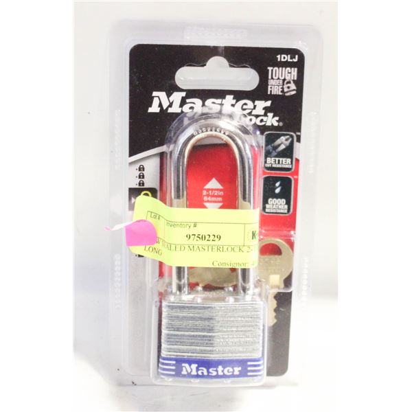 NEW SEALED MASTERLOCK 2-1/2" LONG