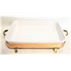 Image 1 : VINTAGE SERVING DISH COPPER WARMING
