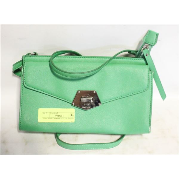 NINE WEST SMALL GREEN PURSE