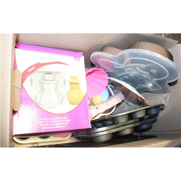 BAKING PANS/TINS AND COOKIE STAMP ETC