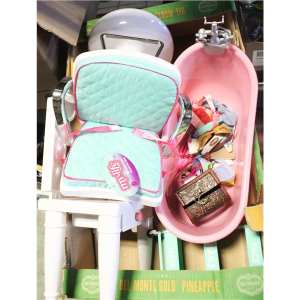 MY LIFE SALON CHAIR WITH VANITY/RACK/