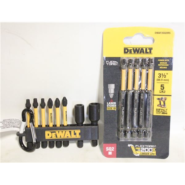 2 PACKS OF DEWALT IMPACT SCREWDRIVER BITS