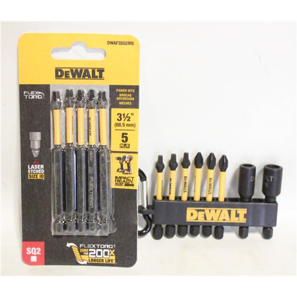 2 PACKS OF DEWALT IMPACT SCREWDRIVER BITS