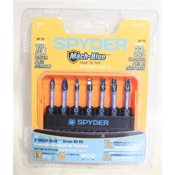 PACK OF SPIDER MAC BLUE SEVEN PIECES 2 INCH
