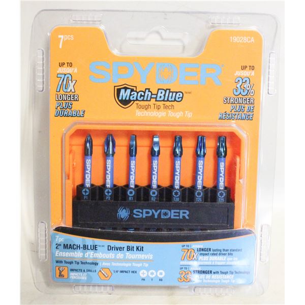 PACK OF SPIDER MAC BLUE SEVEN PIECES 2 INCH
