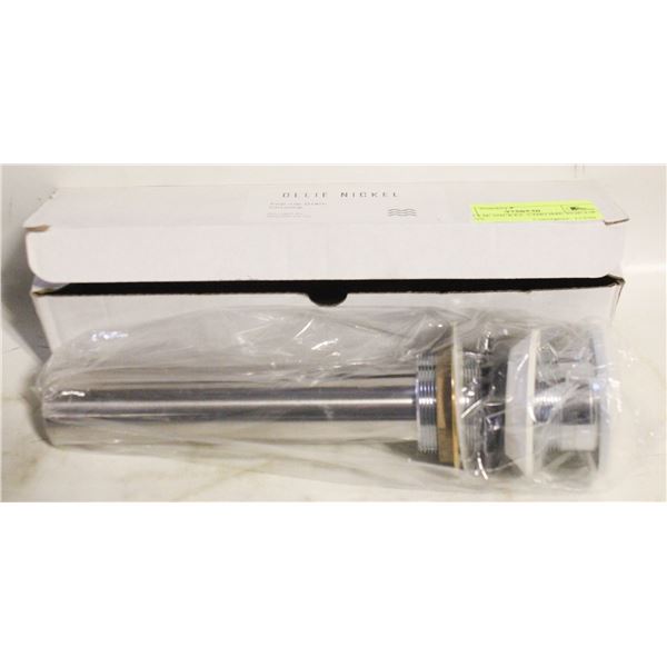 2 X OLLIE NICKEL CHROME POP-UP DRAINS