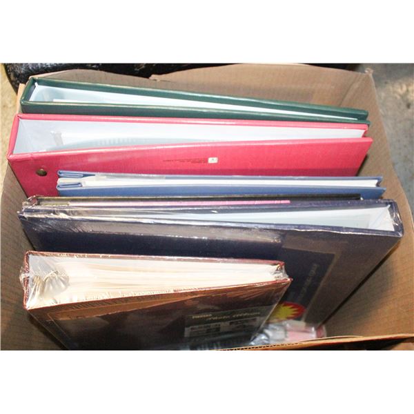 LOT OF SCRAP BOOKING SUPPLIES AND BINDERS