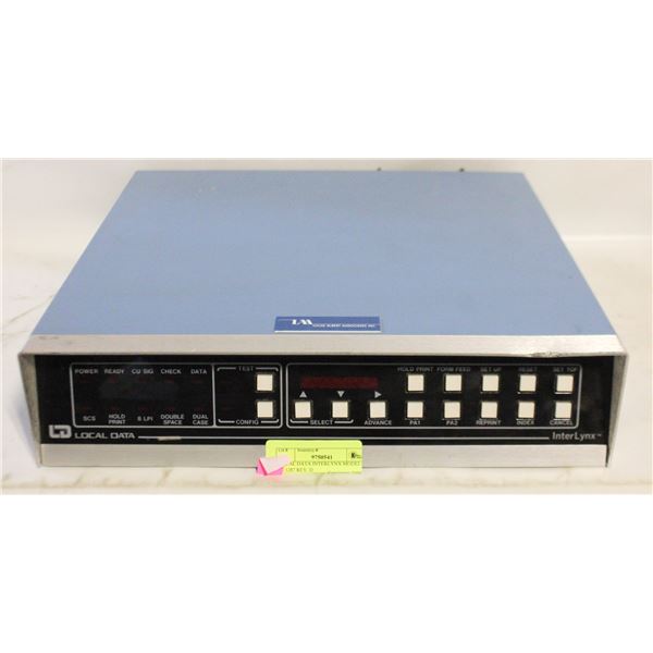 LOCAL DATA INTERLYNX MODEL IL/3287 REV. D