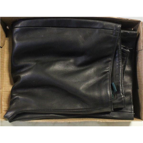 DANIER SOFT BLACK LEATHER PANTS,