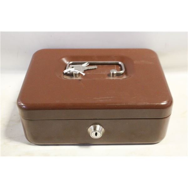 METAL SECURITY BOX WITH KEY