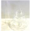 Image 1 : STACKING LIDDED GLASS DISH & GLASS DECANTER