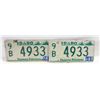 Image 1 : IDAHO MATCHING LICENSE PLATES