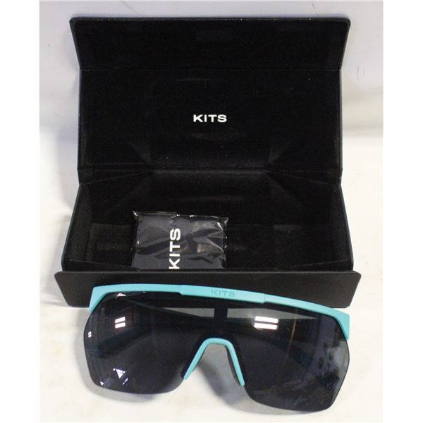 KITS PACE SUNGLASSES IN TURQUOISE WITH