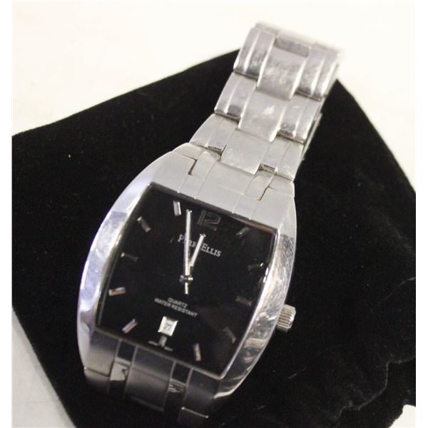 PERRY ELLIS RECTANGULAR QUARTZ WATCH