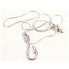 Image 1 : SILVER TONE FISHHOOK PENDANT ON 18"