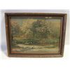 Image 1 : VINTAGE FRAMED PASTORAL LANDSCAPE PRIN
