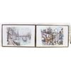 Image 1 : 2 AUTOGRAPHED PARIS SCENES BY