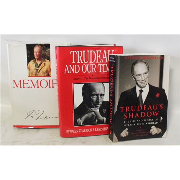 3 PIERRE ELLIOTT TRUDEAU BOOKS