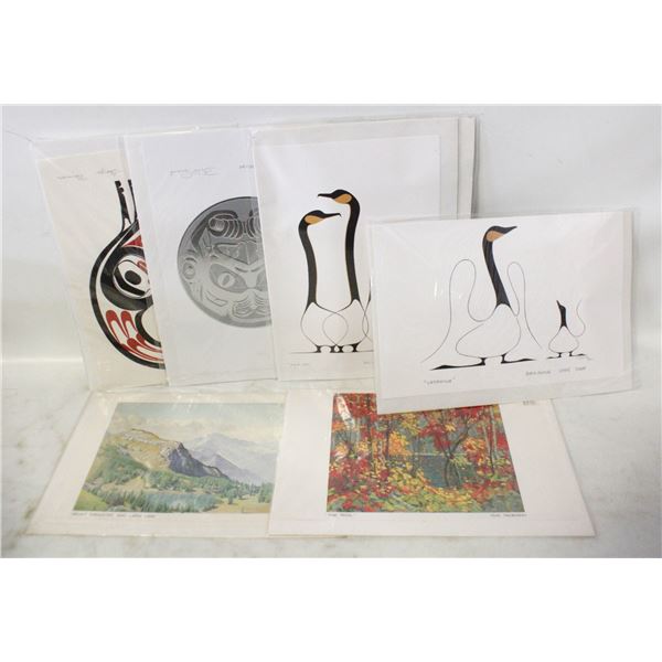 ESTATE UNFRAMED PRINTS INCLUDING TOM