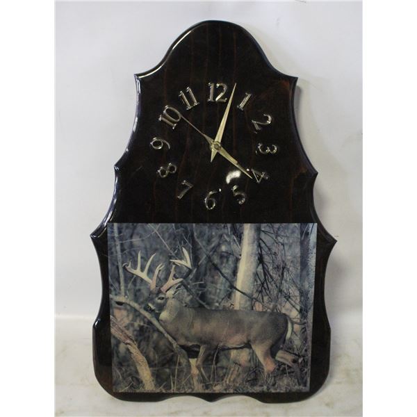 ESTATE BURL WOOD HUNTERS WALL CLOCK