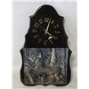 Image 1 : ESTATE BURL WOOD HUNTERS WALL CLOCK
