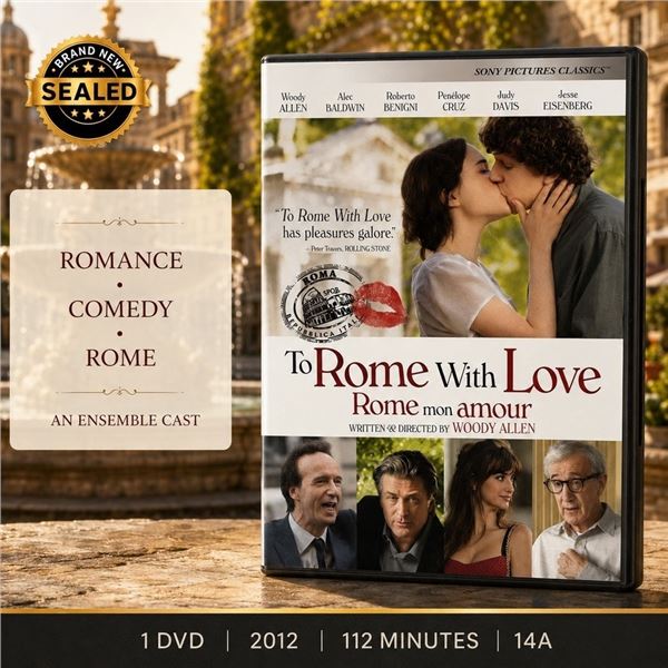 NEW DVD "TO ROME WITH LOVE" WOODY ALLEN 2012