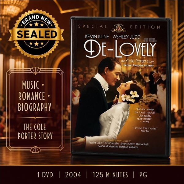 NEW DVD "DE-LOVELY" KEVIN KLINE 2004