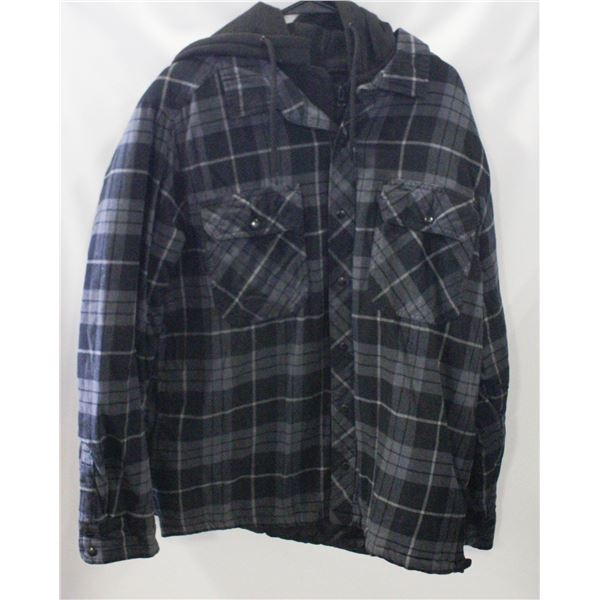 MENS XL BC CLOTHING LINE HOODIE WORK JACKET