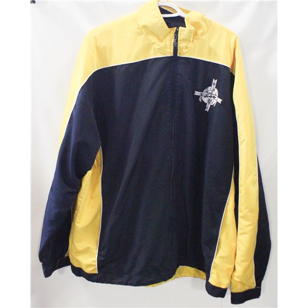 MENS XXL CHAMPION BLUE/YELLOW FALL JACKET