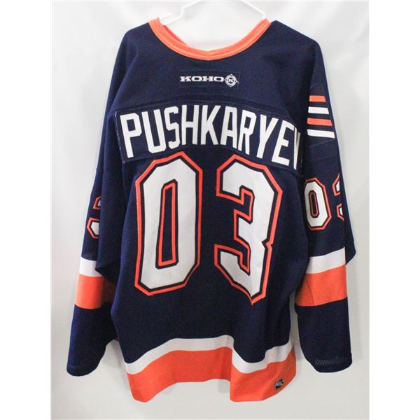 MENS 56 ISLANDERS "PUSHKARYEV" JERSEY