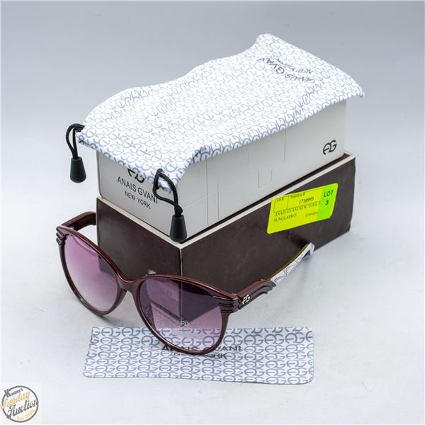 ANAIS GVANI NEW YORK RED SUNGLASSES