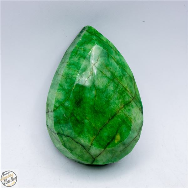 2110CT NATURAL EMERALD GEMSTONE + COA