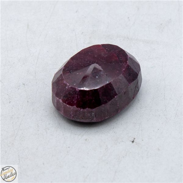326CT NATURAL RED RUBY GEMSTONE + COA